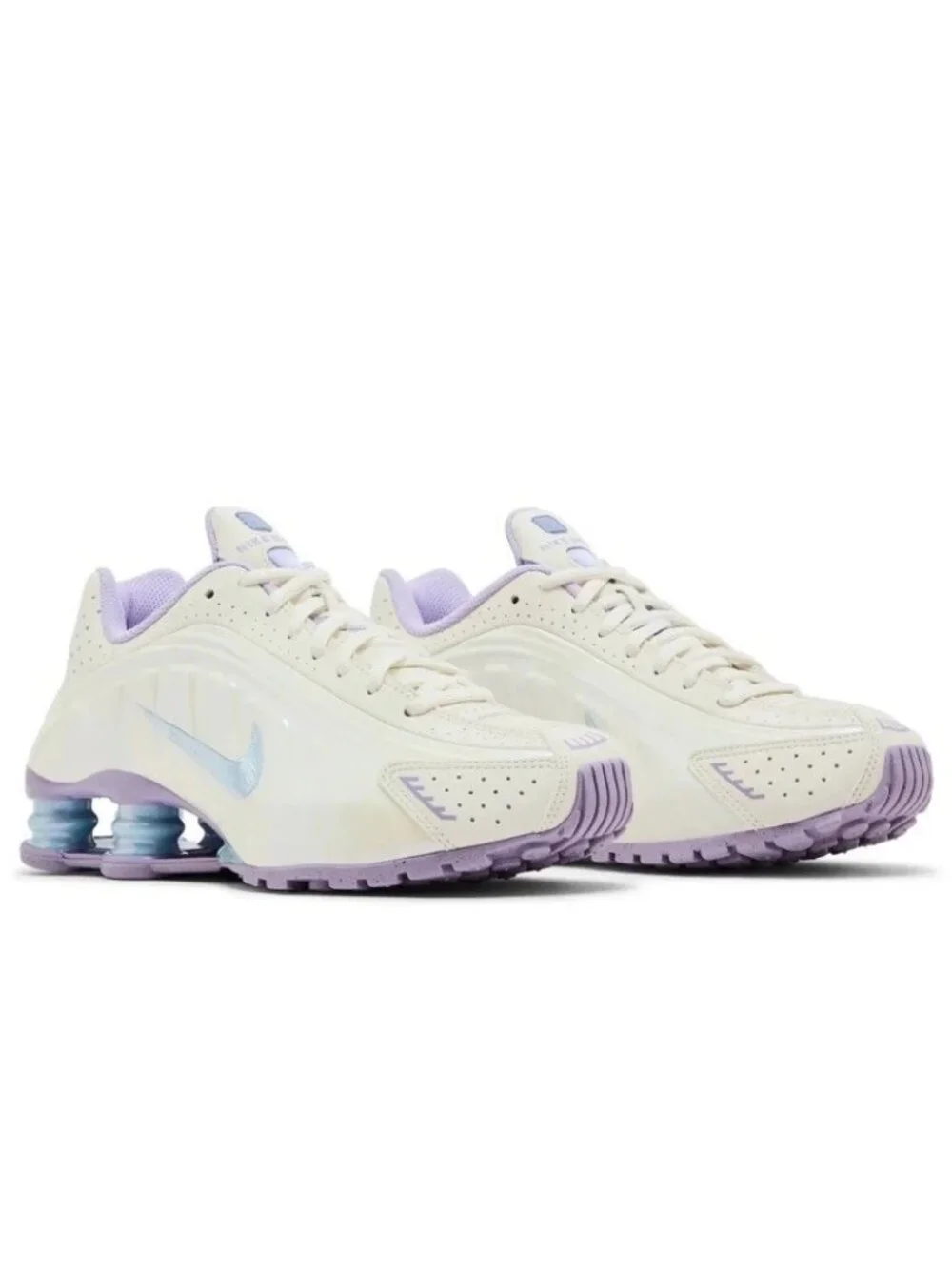 Nike Shox R4 (GS) IH4050 001 Soft Pearl Youth Athletic Shoes Size 6Y / 7.5 WMNS